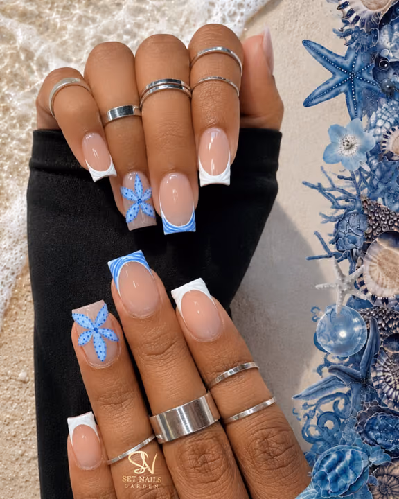 3d Sculpting, French Manicure, Hand Painting, Line Art — nail work by SET NAILS GARDEN