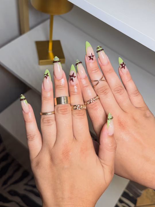 3d Sculpting, French Manicure, Hand Painting, Piercing — nail work by NAIL TALK MIDTOWN(GEORGIA TECH)