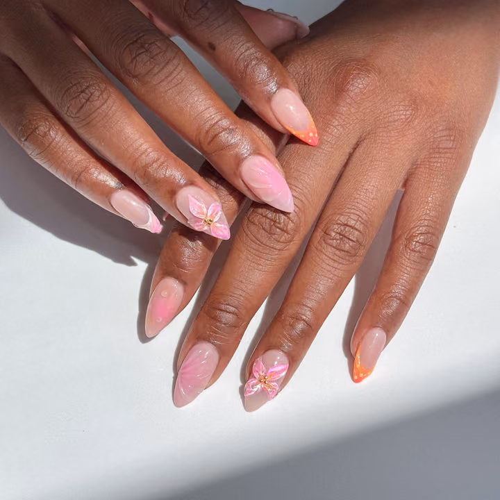 3d Sculpting, Airbrush, Chrome, Encapsulation — nail work by Flair Nail & Beauty Bar
