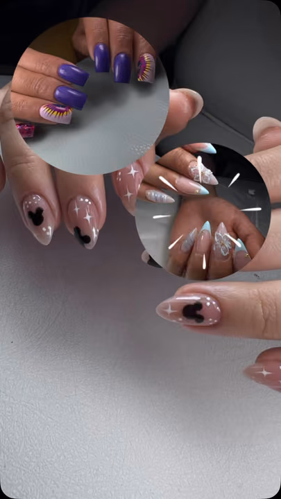 French Manicure, Hand Painting — nail work by Maya Nails & Beauty