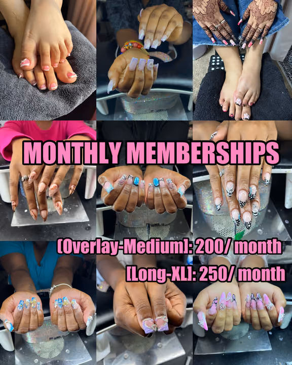 French Manicure, Gel Extensions, Pedicure, Acrylic — nail work by Liyah’s Lair
