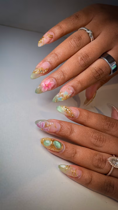 3d Sculpting, Chrome, Encapsulation, Gel X — nail work by NailzzwithANNIE