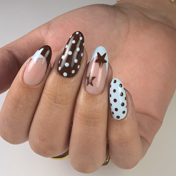 Dot Work, Hand Painting — nail work by VESTA BEAUTY NAILS