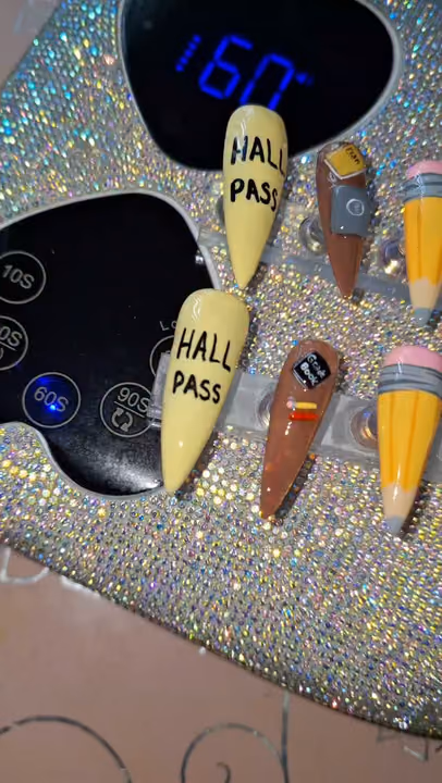 3d Sculpting, Hand Lettering — nail work by Nail Your Occassion