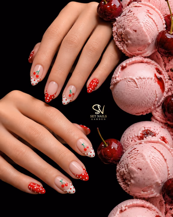 Character Art, Dot Work, French Manicure, Hand Painting — nail work by SET NAILS GARDEN