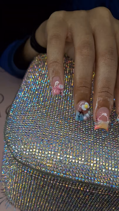 Charm Placement, Mixed Media, 3d Sculpting — nail work by Nail Your Occassion