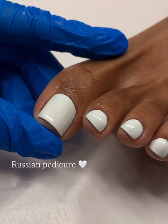 Cuticle Care, Russian Manicure, Structured Gel — nail work by Sofía Nails Artist