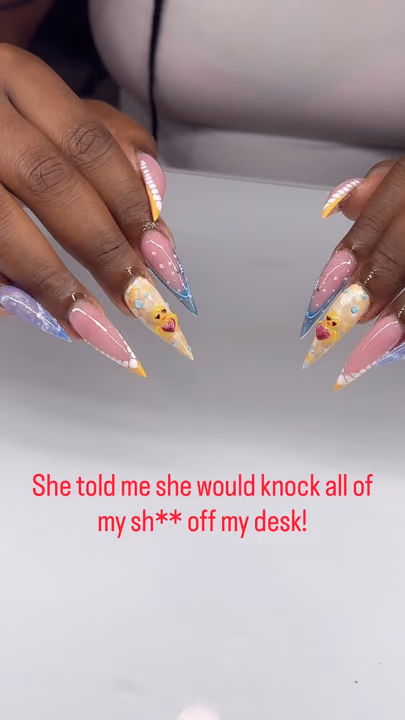 3d Sculpting, Encapsulation, Gem Placement, French Manicure — nail work by Yesit Nails