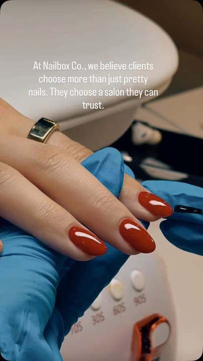 Cuticle Care, Gel Overlay, Structured Gel — nail work by NAILBOX CO. Alpharetta