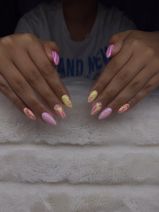 Abstract Art, Hand Painting — nail work by nailedbykaykay