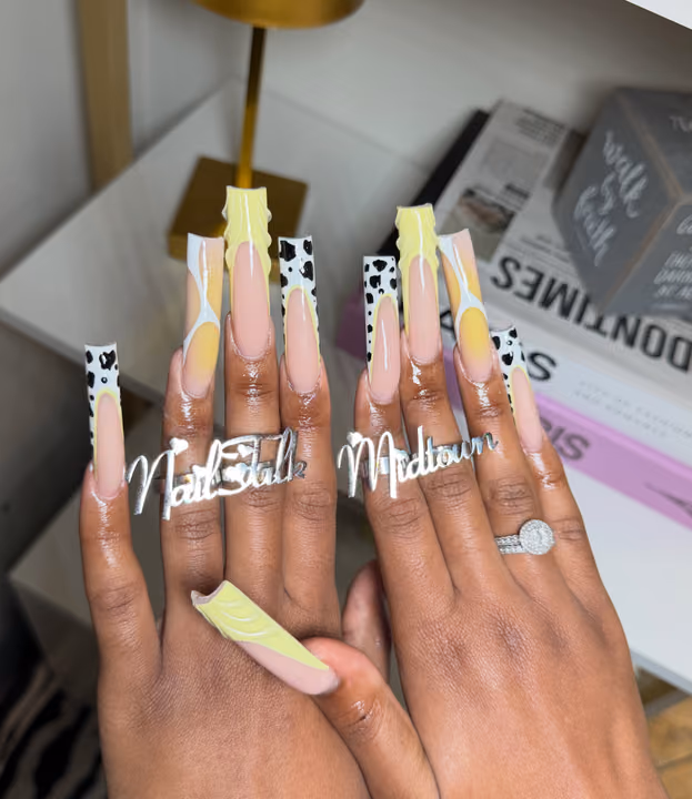 3d Sculpting, Animal Print, Duck, Encapsulation — nail work by NAIL TALK MIDTOWN(GEORGIA TECH)