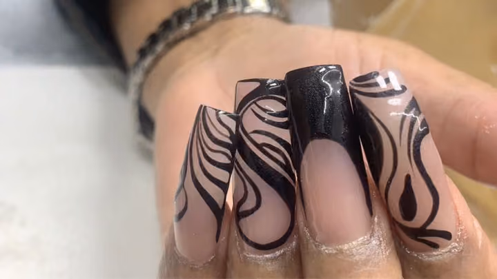 Nail work by STACIE'S LACQUER & BEAUTY SPA