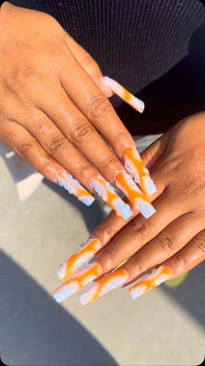 3d Sculpting, Textured Finish — nail work by Noire Nail Bar