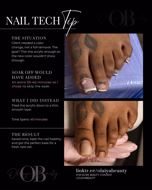Acrylic, Fill In — nail work by Olaiya Beauty Atlantas Best Mobile Nails