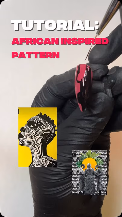 Line Art, Hand Painting — nail work by Judith