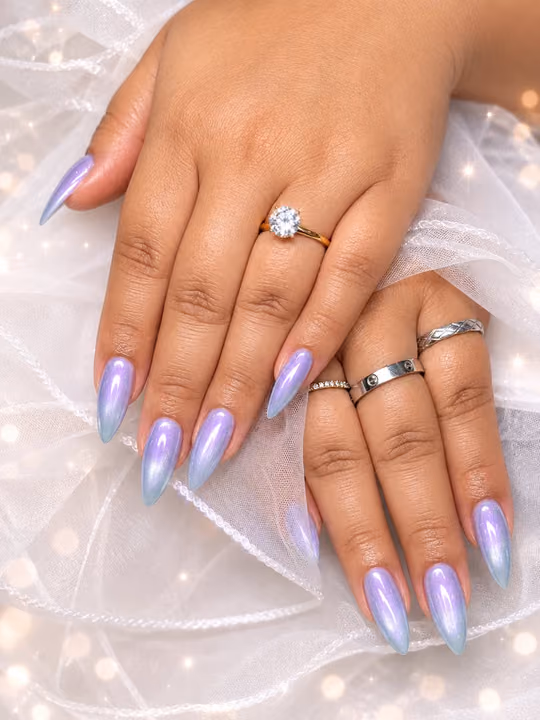 Chrome, Ombre, Stiletto — nail work by En Vogue Nails Spa
