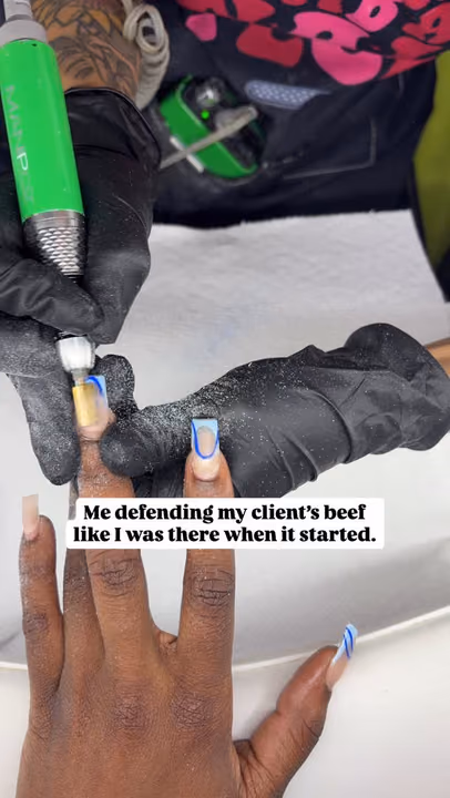 E File Prep, Shaping — nail work by Nubi Nailz