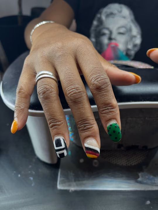 Dot Work, Hand Painting, Geometric Art — nail work by Liyah’s Lair