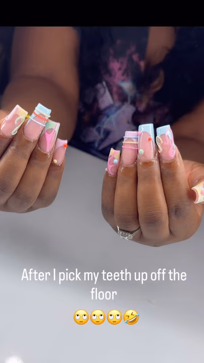 3d Sculpting, Charm Placement, Encapsulation, Mixed Media — nail work by Yesit Nails