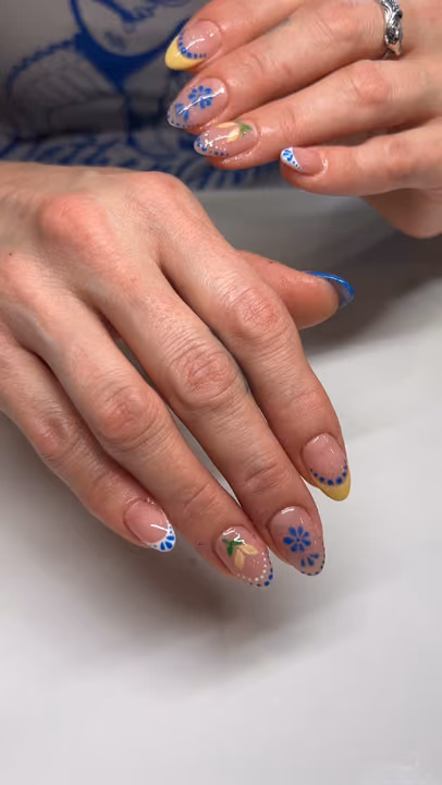 Dot Work, Line Art, Hand Painting — nail work by Decatur