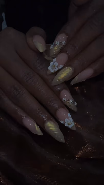 3d Sculpting, Acrylic, Chrome, Stiletto — nail work by Dor Nail Bar Atlanta