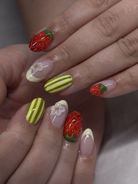 3d Sculpting, Encapsulation, French Manicure, Raised Gel — nail work by Nails By Sharik