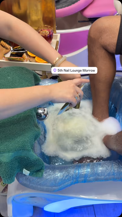 Pedicure — nail work by 5Th Nail Lounge Morrow