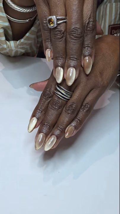 Cat Eye, Magnetic Gel — nail work by Russian Manicure Atlanta