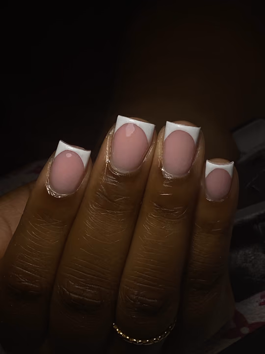 French Manicure, Square — nail work by Norcross nail tech
