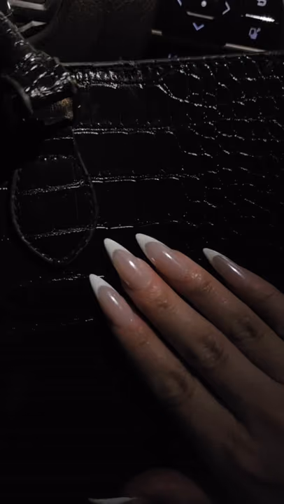 Extreme Length, French Manicure, Stiletto — nail work by Russian Manicure Atlanta