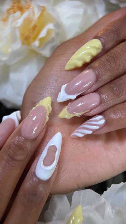 3d Sculpting, Negative Space, Nail Extensions — nail work by Cliff Nail Art