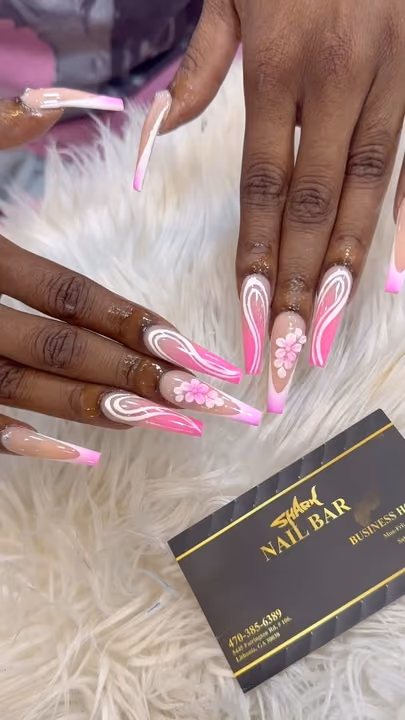3d Sculpting, French Manicure, Hand Painting — nail work by Shark Nail Bar