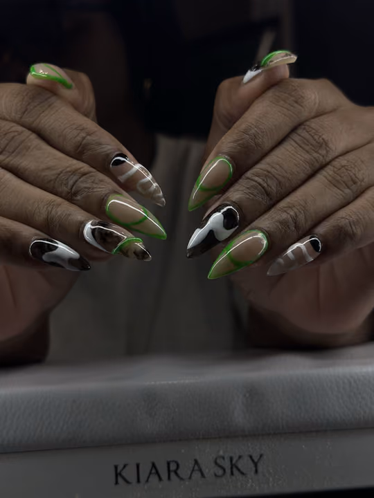 Abstract Art, Line Art — nail work by Nails by Cody
