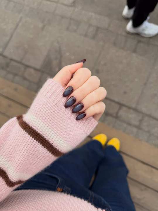 Cat Eye, Magnetic Gel, Structured Gel — nail work by Lacquer Nail Bar