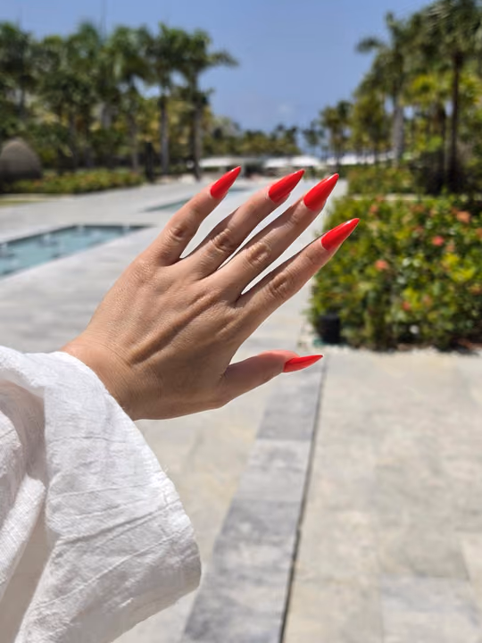 Extreme Length, Stiletto — nail work by Russian Manicure Atlanta