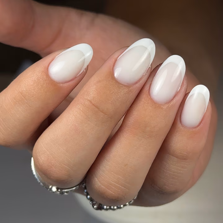 Apex Building, French Manicure, Structured Gel — nail work by VESTA BEAUTY NAILS