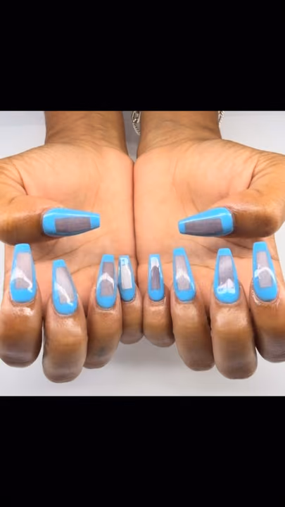 Line Art, Negative Space — nail work by Rachel Odom