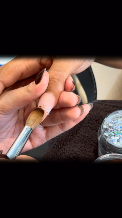 Acrylic, Product Control — nail work by TenTen Buckhead Nails