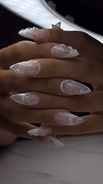 3d Sculpting, Lace Art, Gem Placement, Stamping — nail work by Nails by Cody