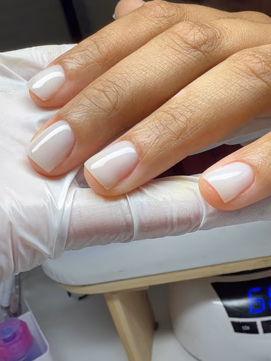Overlay, Structured Gel — nail work by RUSSIAN MANI EDU+SALON
