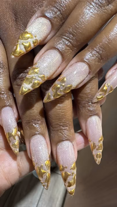3d Sculpting, Cat Eye, Chrome — nail work by Sophy’s Nail Lab
