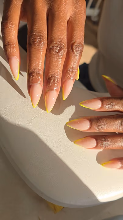 French Manicure, Line Art — nail work by Russian Manicure Atlanta