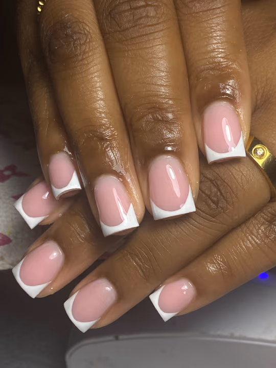 French Manicure, Square — nail work by Norcross nail tech