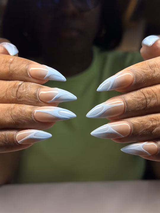 3d Sculpting, Negative Space — nail work by Nails by Cody