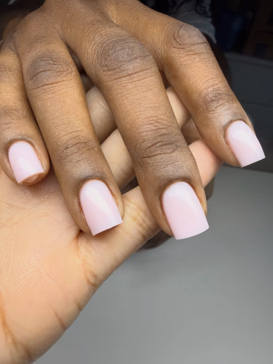 Overlay, Structured Gel — nail work by RUSSIAN MANI EDU+SALON