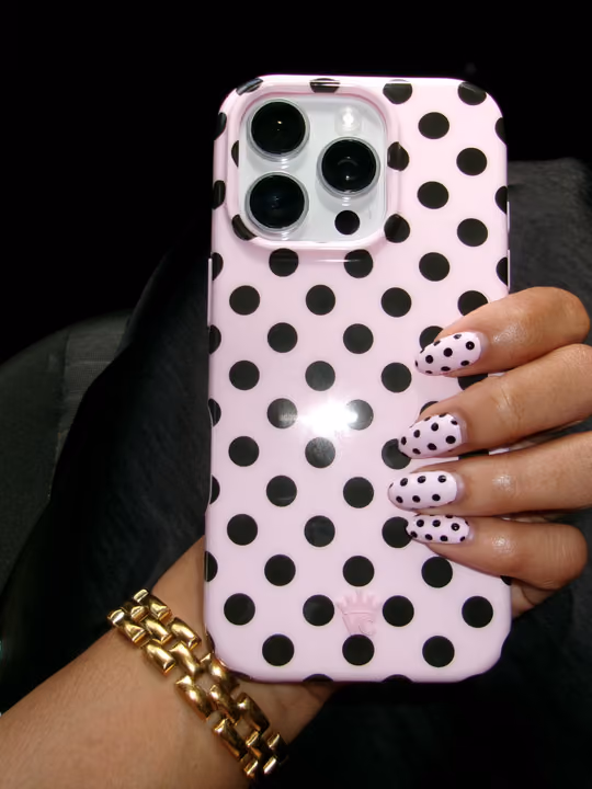 Hand Painting, Matte, Dot Work — nail work by MALIA M