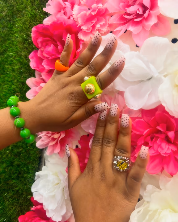 Airbrush, Hand Painting, Matte, Line Art — nail work by Bpressed Atl