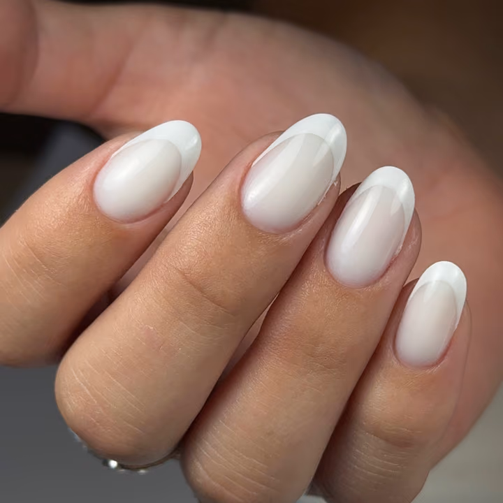 French Manicure, Structured Gel — nail work by VESTA BEAUTY NAILS