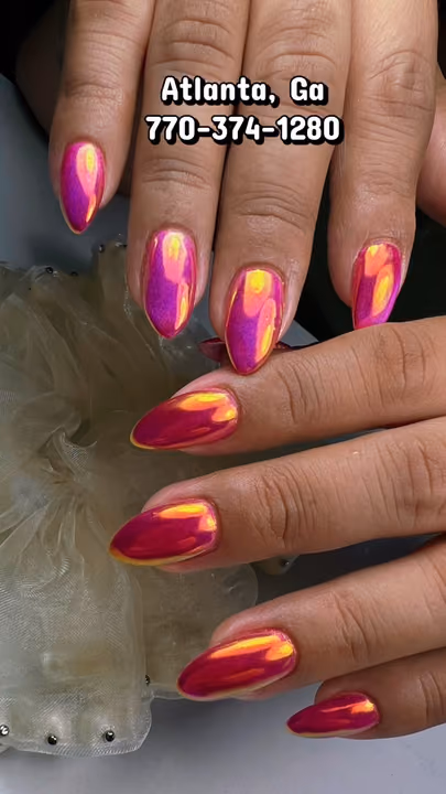 Chrome — nail work by Maya Nails & Beauty