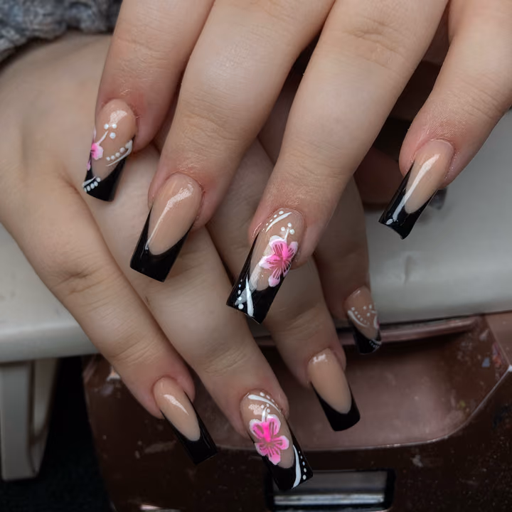 Line Art, French Manicure, Hand Painting — nail work by Nailz.byNelle
